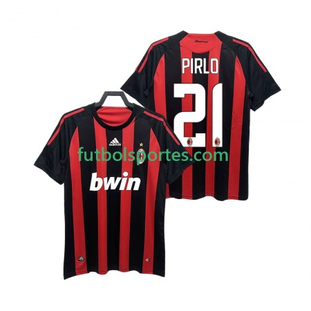 Camiseta AC Milan RIRLO 21 2008 2009 Retro Primera Equipación